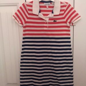 Girls Lacoste Striped Dress